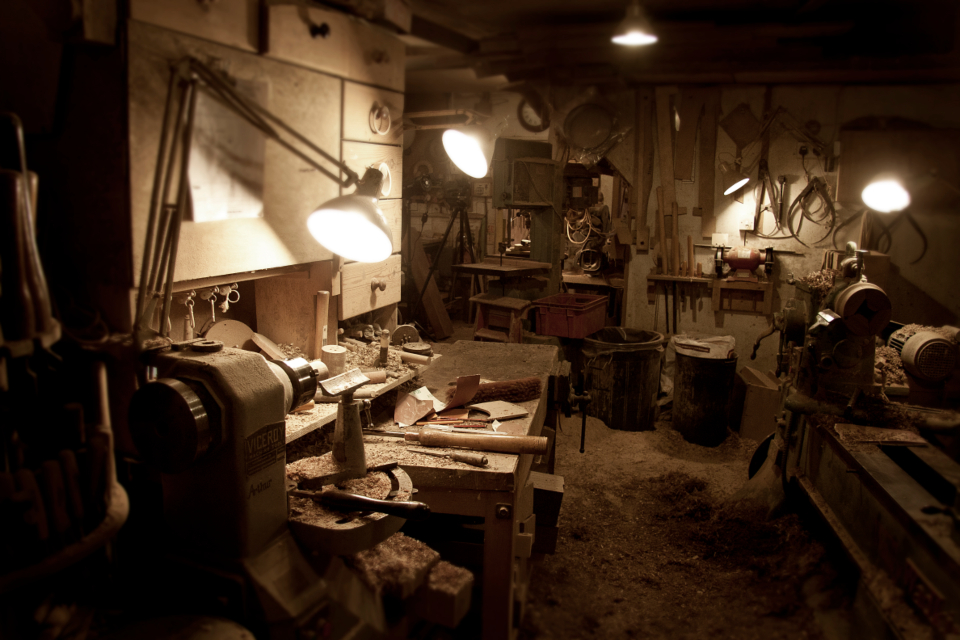 Werkstatt eines Handwerkbetriebs